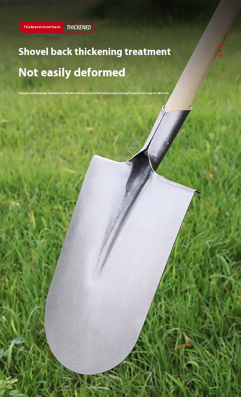 Military Seal Steel Spade Tip Shovel Spade Manganese Steel Thickened