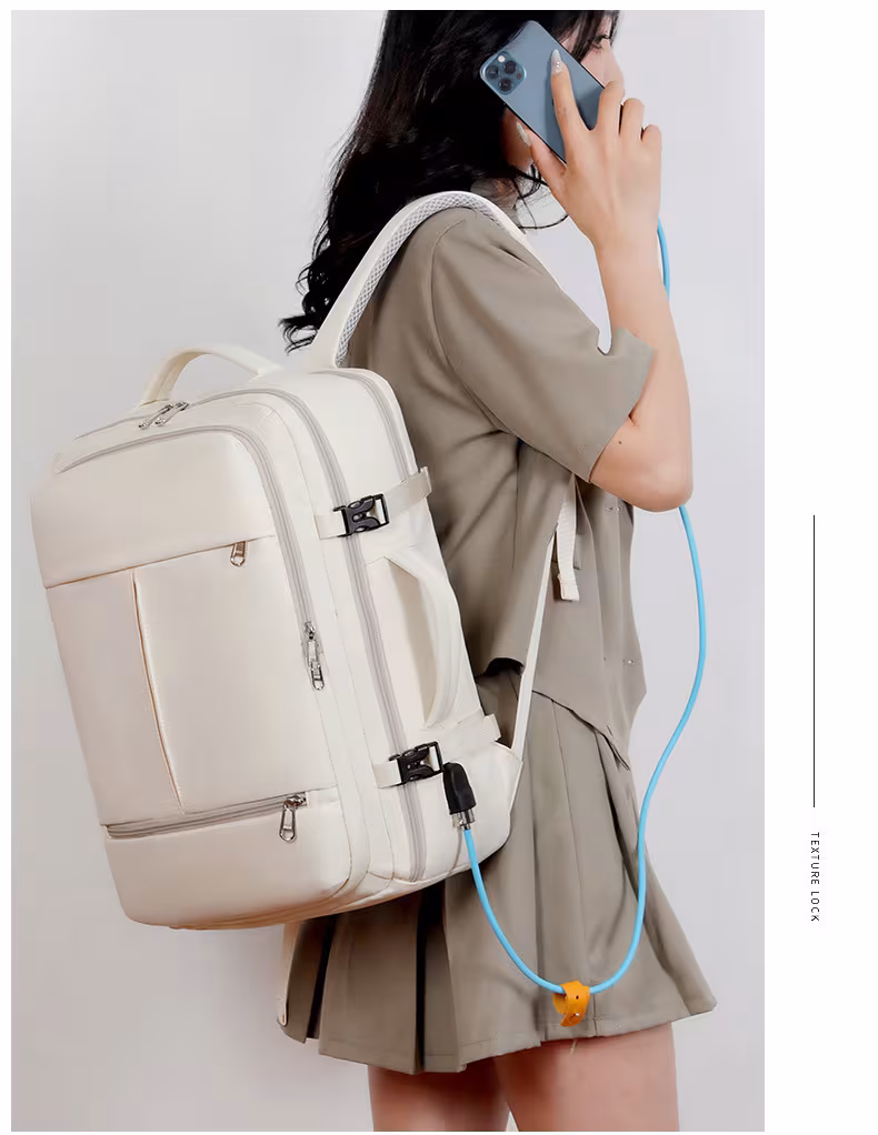 Large Capacity Backpack For Women Men Multiple Pockets And Zippers Versatile Computer Bags Business Travel Backpack