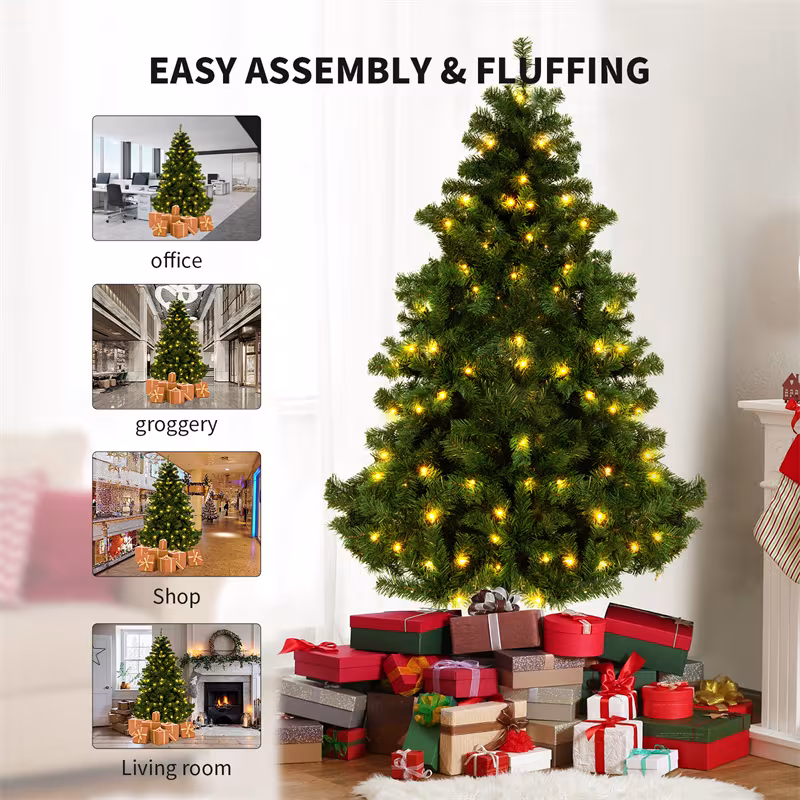 Christmas Tree PVC Artificial Snow Christmas Tree Mall Window Decoration Tree Cedar Christmas Tree Christmas Decoration Supplies