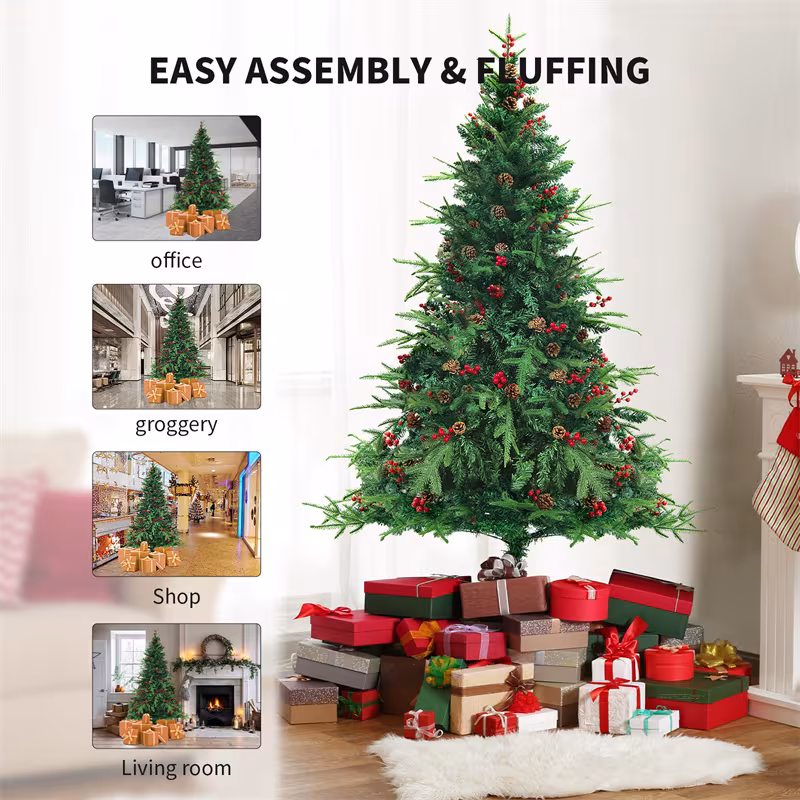 Christmas Tree PVC Artificial Snow Christmas Tree Mall Window Decoration Tree Cedar Christmas Tree Christmas Decoration Supplies