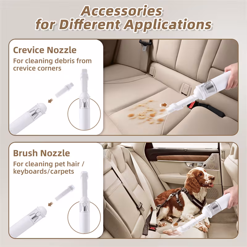 Shell Multifunctional Car Vacuum Cleaner 10kPa Outdoor Suction Blowing And Charging Integrated Car Vacuum Cleaner