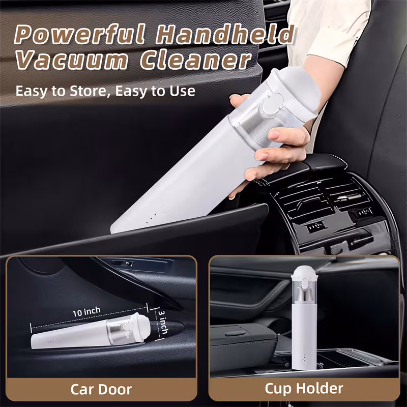 Shell Multifunctional Car Vacuum Cleaner 10kPa Outdoor Suction Blowing And Charging Integrated Car Vacuum Cleaner