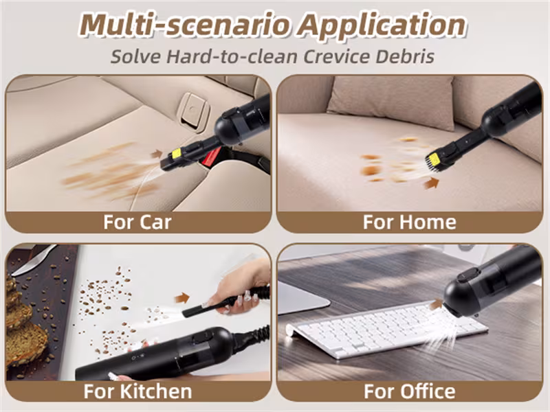 Shell Multifunctional Car Vacuum Cleaner 10kPa Outdoor Suction Blowing And Charging Integrated Car Vacuum Cleaner