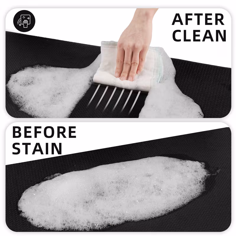 Kitchen Floor Mat Two-piece Set Of Non-slip, Waterproof And Easy To Scrub For Home, Kitchen
