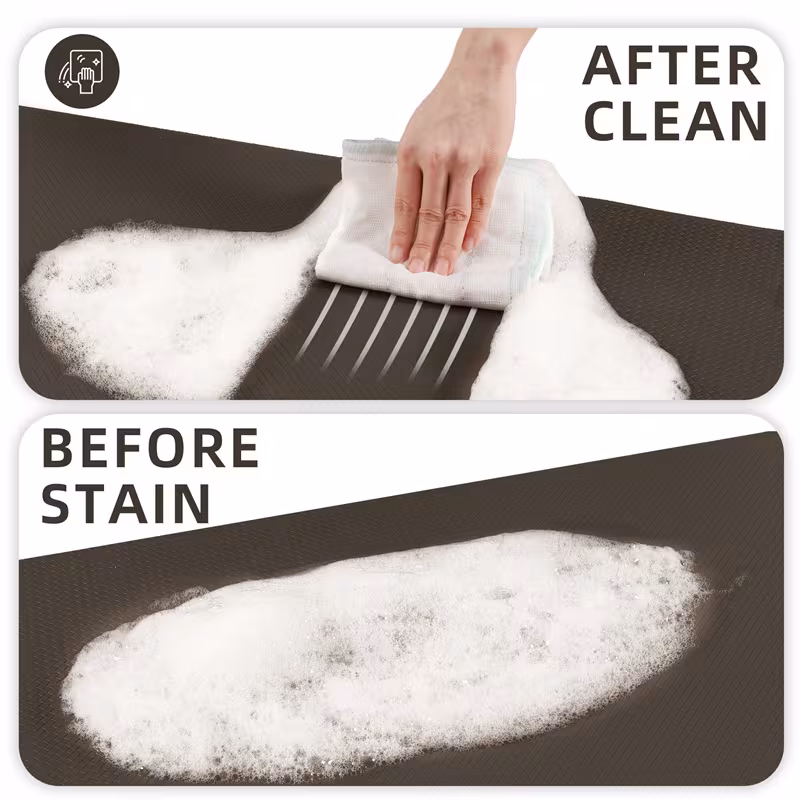 Kitchen Floor Mat Two-piece Set Of Non-slip, Waterproof And Easy To Scrub For Home, Kitchen