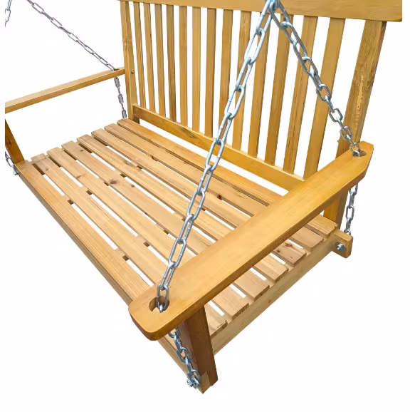 Front Porch Swing With Handrails