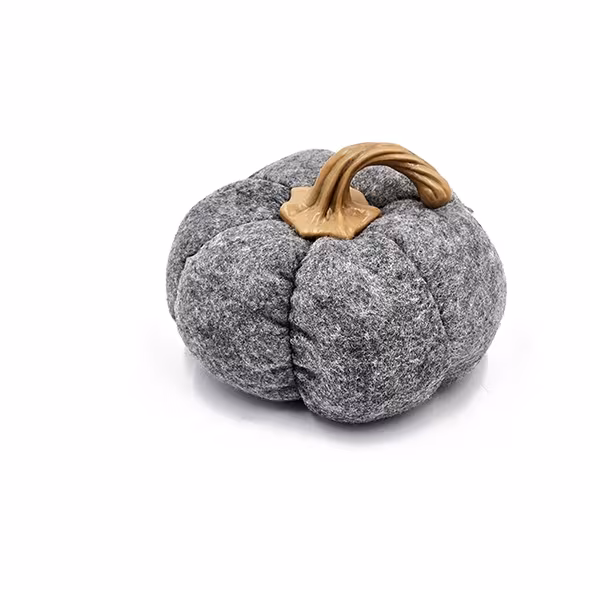 Set Of 3, 8.3x8.3x5.5 Gray Pumpkin, Pumpkin Ornament Decor For Holiday Harvest Festival Fall Festival Thanksgiving