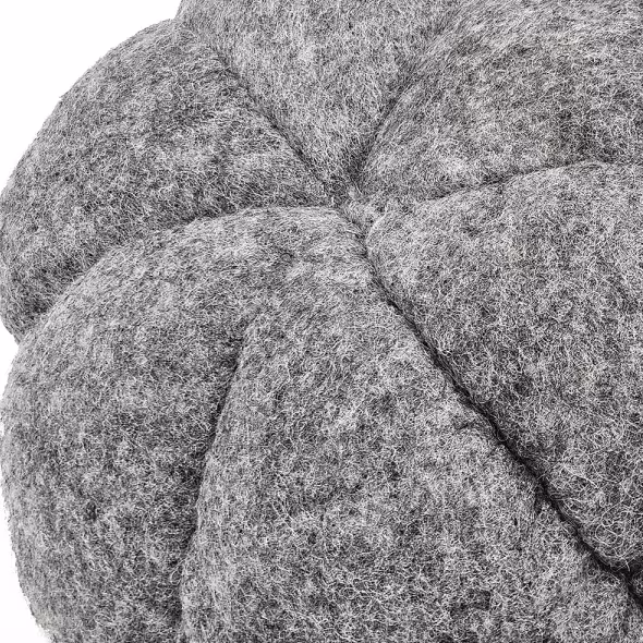 Set Of 3, 8.3x8.3x5.5 Gray Pumpkin, Pumpkin Ornament Decor For Holiday Harvest Festival Fall Festival Thanksgiving