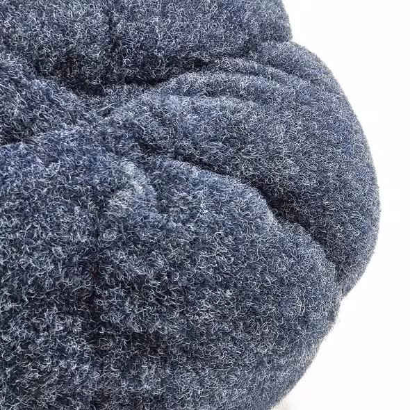 A Set Of 3 Deep Blue Pumpkin Decorations