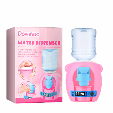 Dowmoo Children's Mini Water Dispenser, Baby Kitchen Toys Mini Fun Every Home Drink Machine Can Water