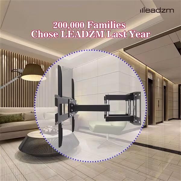 32-70 Inch Double Swing Large Base TV Stand