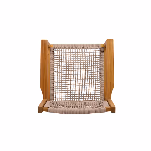 BRAIDED DINING CHAIR Light Brown