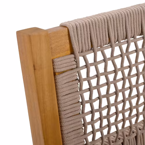 BRAIDED DINING CHAIR Light Brown