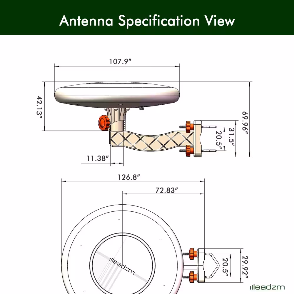 TA-A1 360 Degree Steering TV Antenna UV Dual Band 47-860 MHz 15-18dB HD Outdoor, Forbidden Platform - Walmart, Amazon