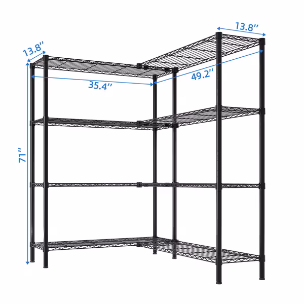 4-layer L-shaped Transformation With Freely Adjustable Interlayer Spacing Display Rack
