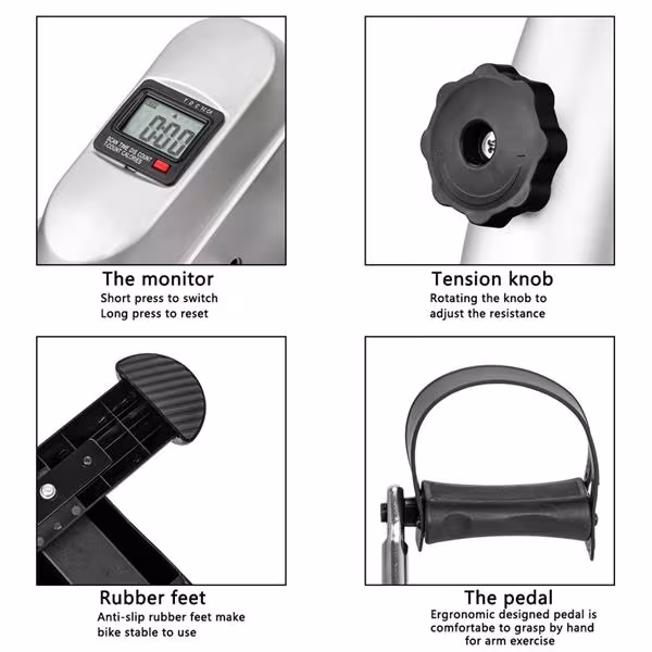 Home Mini Fitness Bike Hand And Foot Trainer