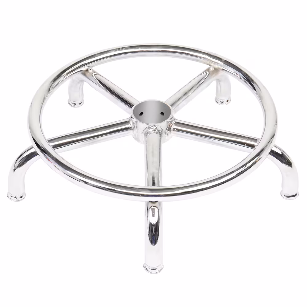 Semi-PU Leather SGS Certified Air Bar Shaped Cotton 8cm Thickness Nylon Wheel 150kg Black Technician Stool Round Cushion