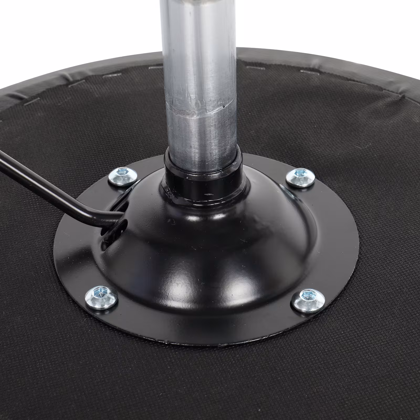 Semi-PU Leather SGS Certified Air Bar Shaped Cotton 8cm Thickness Nylon Wheel 150kg Black Technician Stool Round Cushion