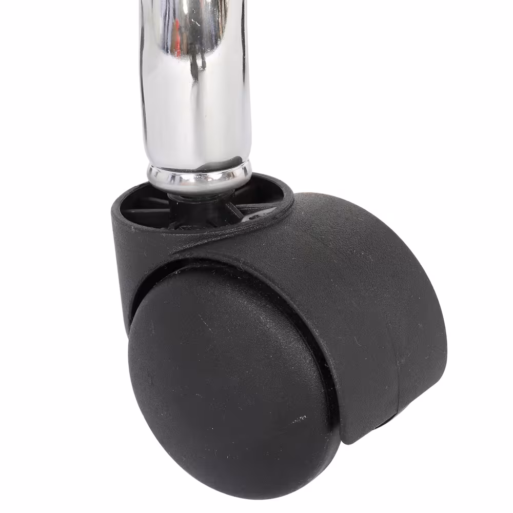 Semi-PU Leather SGS Certified Air Bar Shaped Cotton 8cm Thickness Nylon Wheel 150kg Black Technician Stool Round Cushion