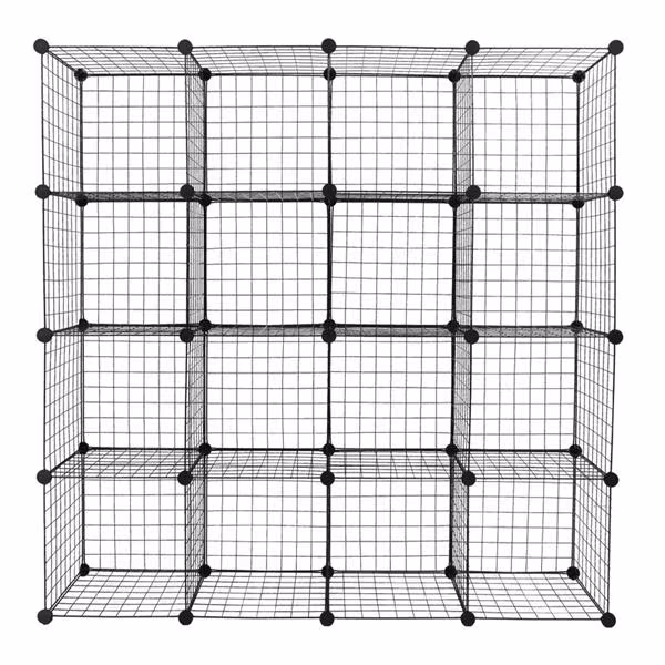 16 Grid Iron Mesh Material Storage Rack