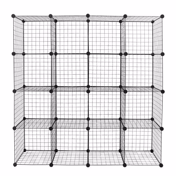 16 Grid Iron Mesh Material Storage Rack