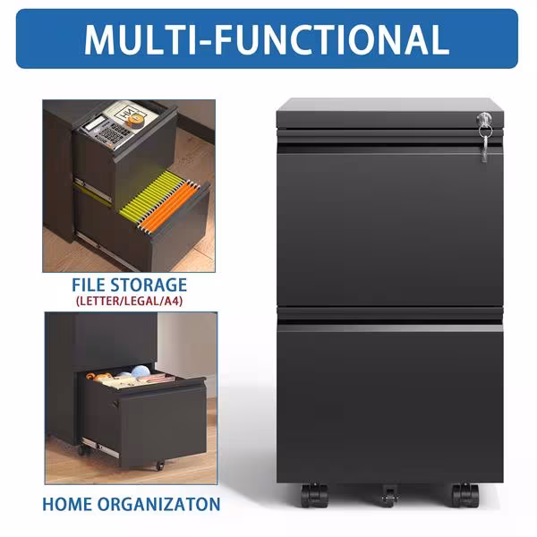 Drawer Metal Mobile Filing Cabinet