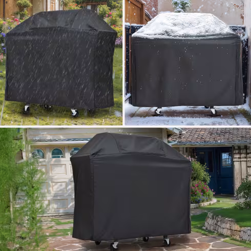 Propane Grill 3 Burner Barbecue Grill Stainless Steel Gas Grill With Side Burner And Cover For Outdoor BBQ, Camping