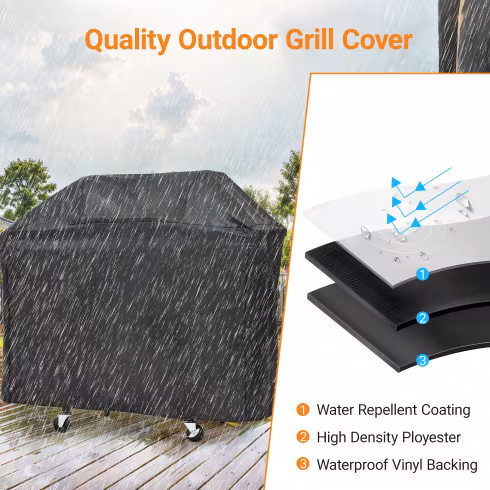 Propane Grill 3 Burner Barbecue Grill Stainless Steel Gas Grill With Side Burner And Cover For Outdoor BBQ, Camping