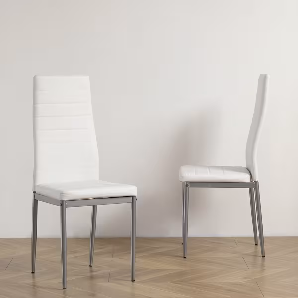 4 PU Leather Dining Chairs