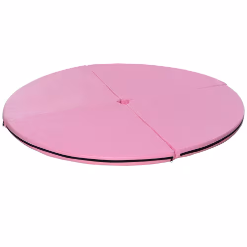 Soozier Pole Dance Mat, 2T X 5W Folding Pole Dance Mat For Home, Lightweight And Foldable, Pink