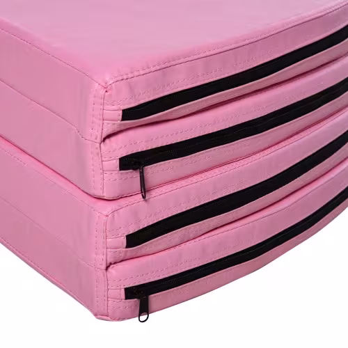 Soozier Pole Dance Mat, 2T X 5W Folding Pole Dance Mat For Home, Lightweight And Foldable, Pink