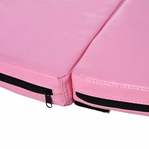 Soozier Pole Dance Mat, 2T X 5W Folding Pole Dance Mat For Home, Lightweight And Foldable, Pink