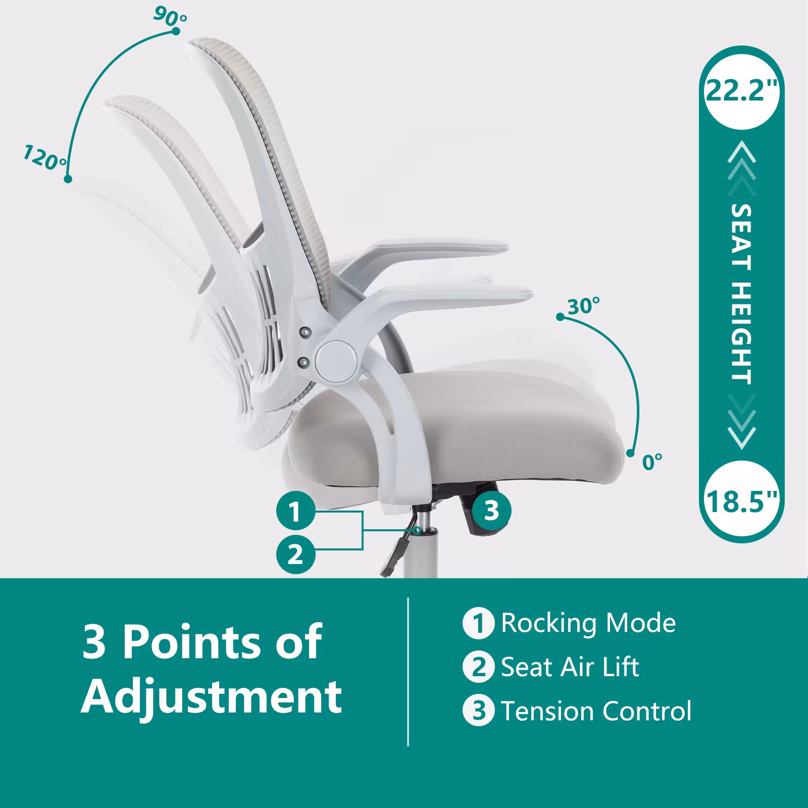 Standing Desk High Office Chair