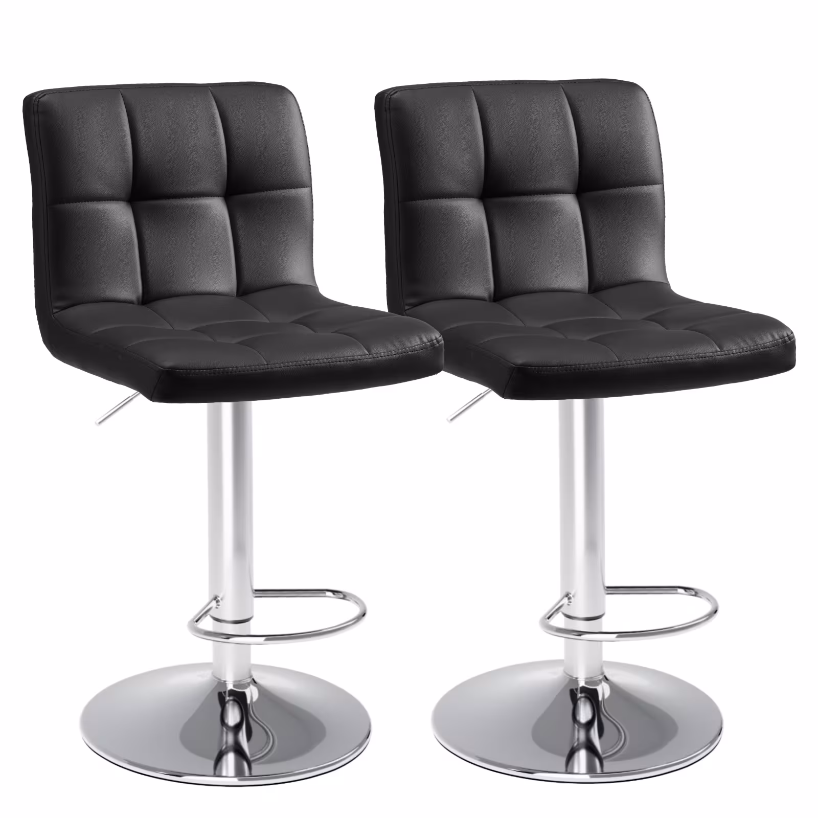 Square Cushion Bar Stool With Backrest