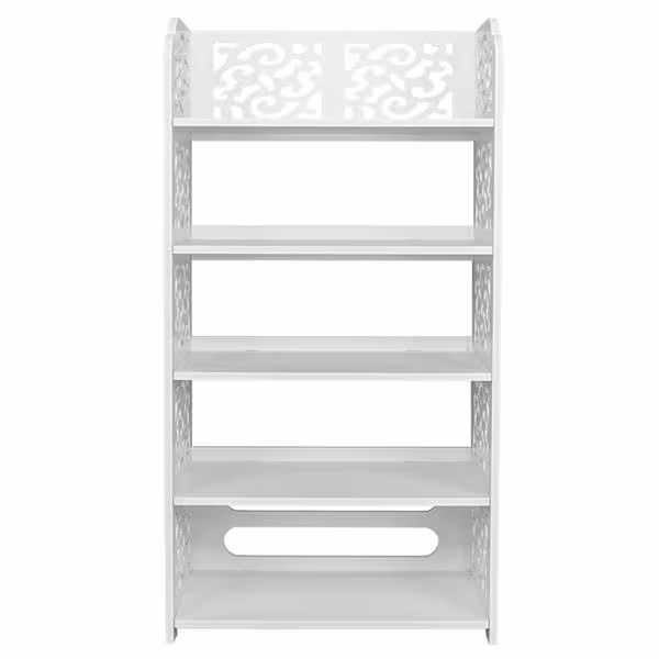 WPC - 5 Layers Carved Shoe Rack - A - 42X24X80cm