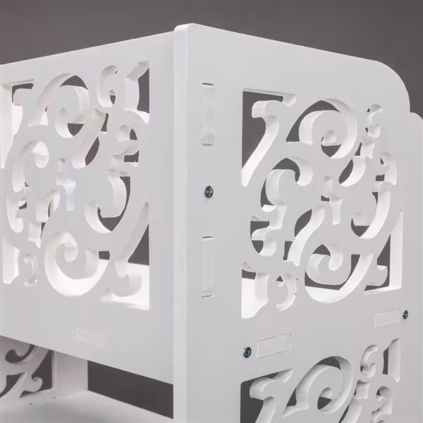 WPC - 5 Layers Carved Shoe Rack - A - 42X24X80cm