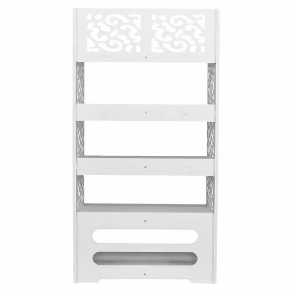 WPC - 5 Layers Carved Shoe Rack - A - 42X24X80cm