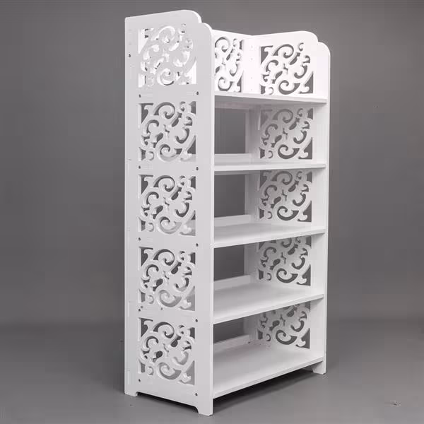 WPC - 5 Layers Carved Shoe Rack - A - 42X24X80cm