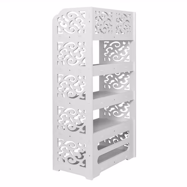 WPC - 5 Layers Carved Shoe Rack - A - 42X24X80cm