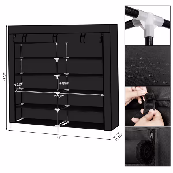 7-layer 14-cell Non-woven Shoe Cabinet
