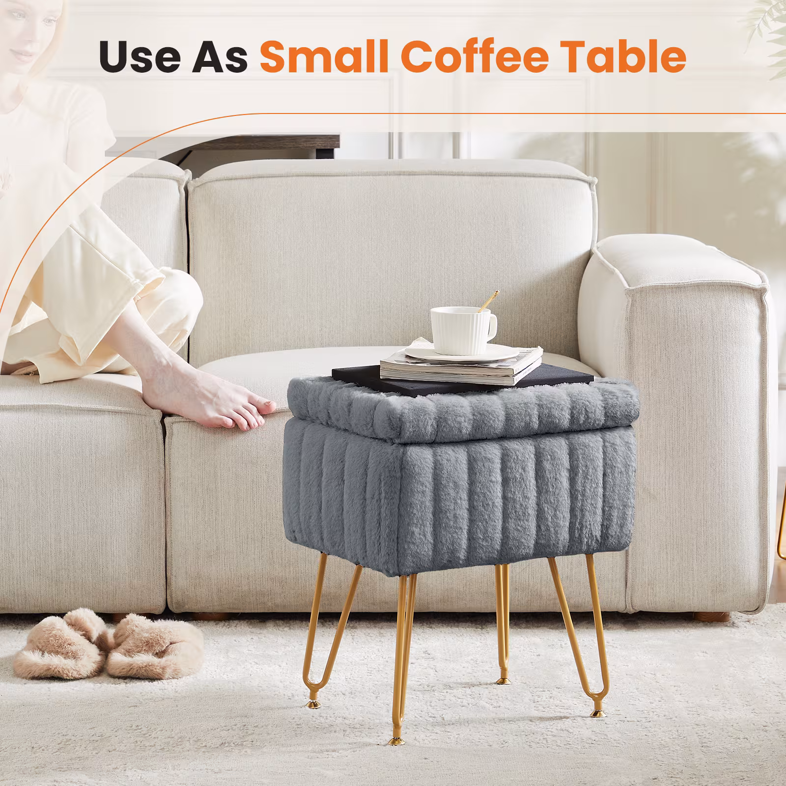 Dressing Stool And Chair With Storage Space