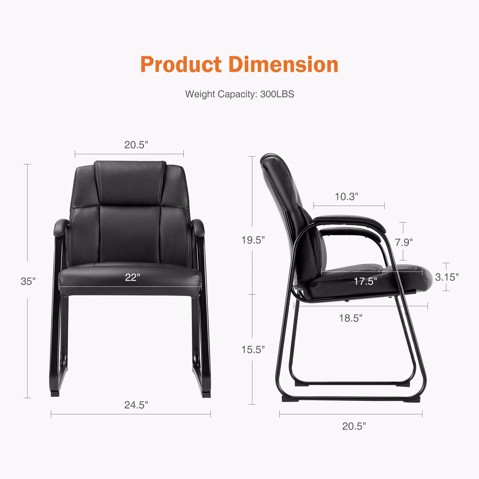 Elderly Chair With Padded Armrest