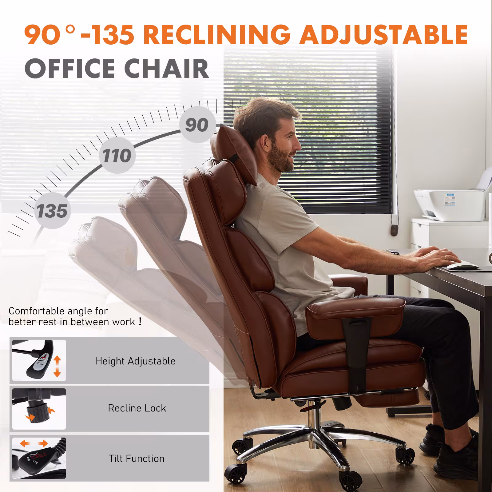 Administrative Home Office Desk And Chair