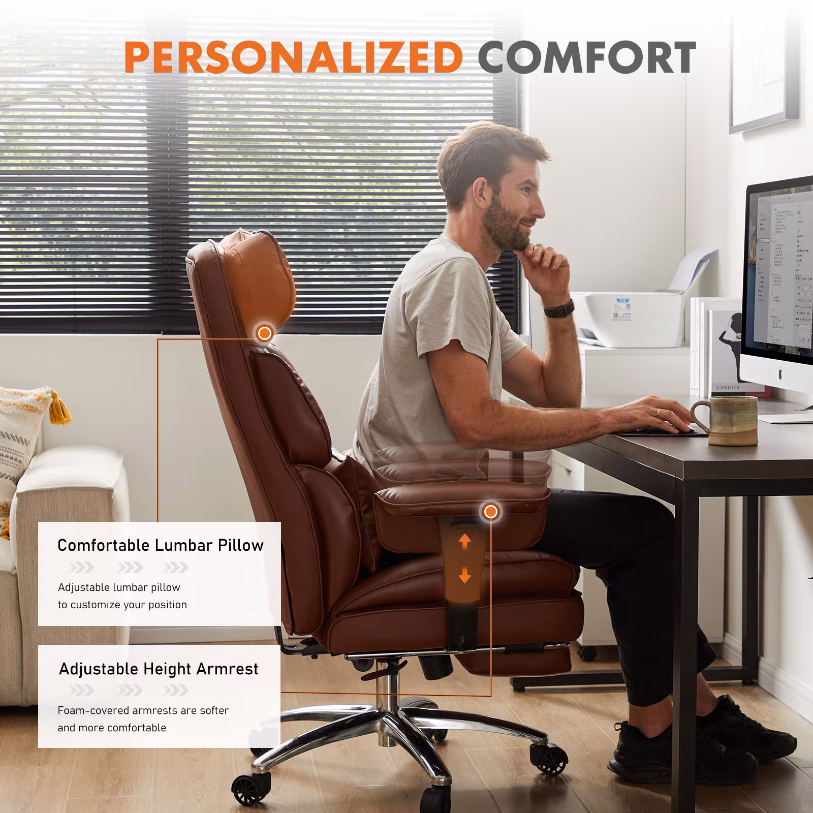 Administrative Home Office Desk And Chair