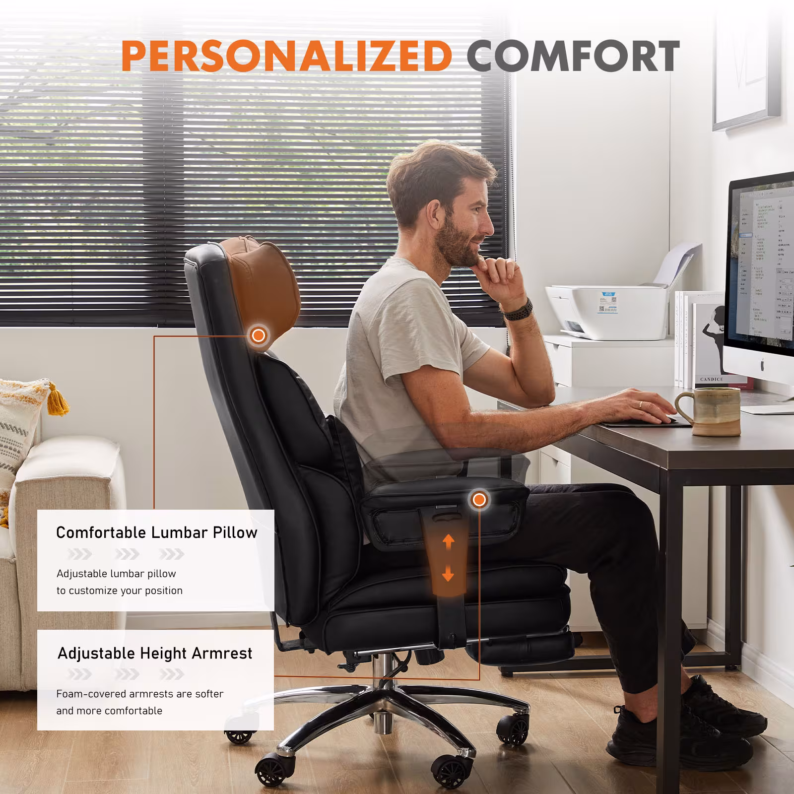 Administrative Home Office Desk And Chair