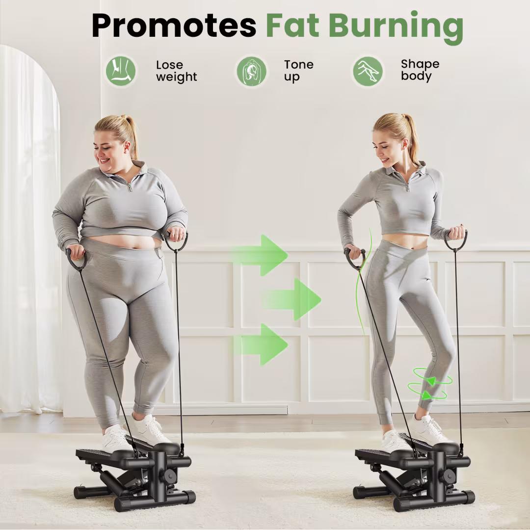 Mini Stepper With Resistance Band