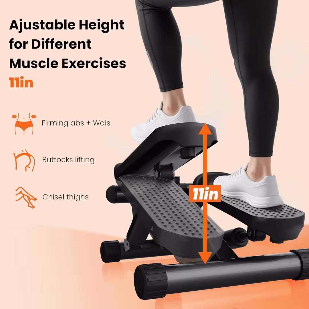 Mini Stepper With Resistance Band