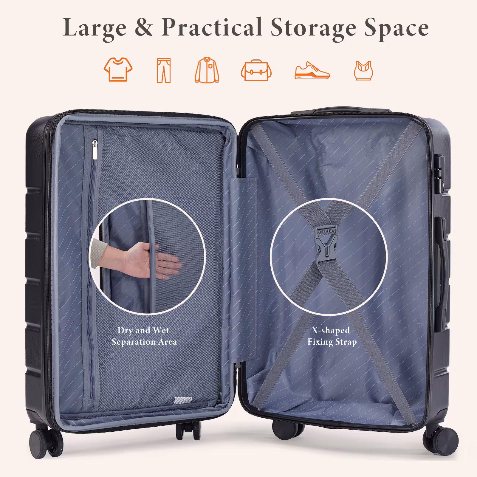 20-28 Inch Luggage Compartment