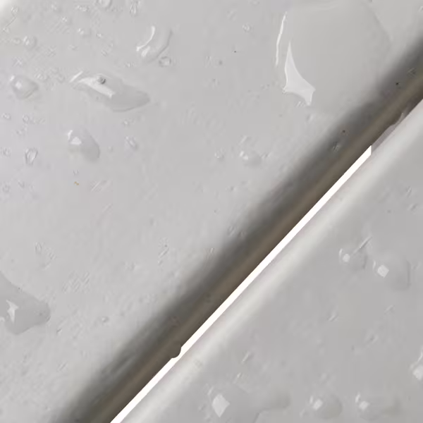 45.5x45.5x45.5cm Single Layer Round White HDPE Side Table