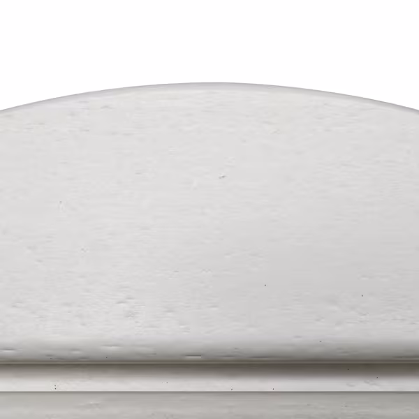 45.5x45.5x45.5cm Single Layer Round White HDPE Side Table